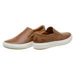 Sapato Casual Slip On Thrones Masculino em Couro Legítimo castor
