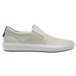 Sapato Casual Slip On Thrones Masculino em Couro Legítimo Off White