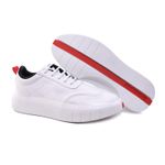 Tênis Masculino Casual Couro Legítimo Bronx White