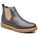 Botina Masculina Chelsea Casual Couro Legítimo Brown