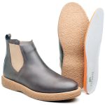 Botina Masculina Chelsea Casual Couro Legítimo Brown