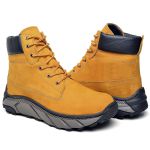 Bota Masculina Adventure Militar Robust Couro Legítimo Amarela