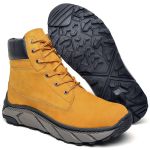 Bota Masculina Adventure Militar Robust Couro Legítimo Amarela
