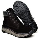 Bota Masculina Adventure Militar Robust Couro Legítimo Preto