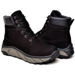 Bota Masculina Adventure Militar Robust Couro Legítimo Preto