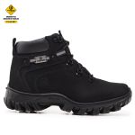 Coturno Masculino C.A Adventure Couro Legítimo Preto 
