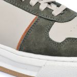 Tênis Masculino Casual Couro Legítimo Colorado Branco Castor Verde Militar