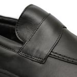 Sapato Masculino Social Loafer Katar Couro Legítimo Preto