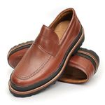 Sapato Masculino Social Loafer Katar Couro Legítimo Mouro