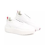 Tênis Masculino Casual Couro Legítimo Hong Kong White