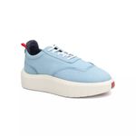 Tênis Masculino Casual Couro Legítimo Hong Kong Azul