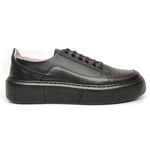 Sapato Masculino Casual Couro Legítimo Everest AllBlack 2811 