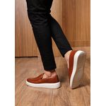 Sapato Masculino Couro Legítimo Sola Alta Vancouver Castor