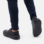 Sapato Masculino Couro Legítimo Sola Alta 6cm Everest AllBlack