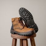  Coturno Masculino Couro Legítimo Marrom Terra Azul Marinho 