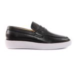Sapato Loafer Masculino Couro Legítimo Marrocos Black