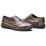 Sapato Masculino Oxford Brogue Wing Castor