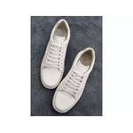 Sapato Masculino Couro Legítimo Sola Alta Denver White