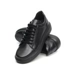 Sapato Masculino Couro Legítimo Sola Alta Utah Black