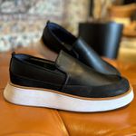 Sapato Loafer Masculino Couro Legítimo Alaska Preto com camurça