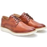 Sapato Masculino Esporte Fino Couro Legítimo Derby Castor