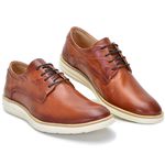 Sapato Masculino Esporte Fino Couro Legítimo Derby Castor