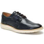 Sapato Masculino Esporte Fino Couro Legítimo Derby Preto