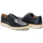 Sapato Masculino Esporte Fino Couro Legítimo Derby Preto