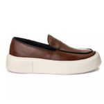 Sapato Masculino Couro Legítimo Sola Alta 6cm Everest Mouro 2804