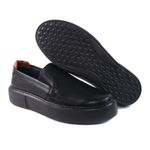 Sapato Masculino Couro Legítimo Sola Alta 6cm Granada AllBlack 
