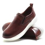 Sapato Masculino Couro Legítimo Iate slip on hawai Castor 