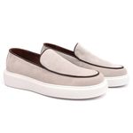 Sapato Masculino Couro Legítimo Sola Alta Vancouver Areia