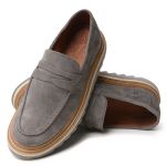 Sapato Masculino Loafer Catar Grey em Camurça Importada 