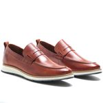 Loafer Masculino Esporte Fino Roma em Couro Legitimo Castor