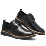 Sapato Masculino Derby Elite New York em Couro Legítimo All Black