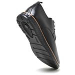 Sapato Masculino Derby Elite New York em Couro Legítimo All Black