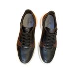 Tênis Sneaker Masculino Casual Couro Legítimo Raphaello Footwear Fly Black