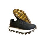 Tênis Masculino Tratorado Casual Couro Legítimo Black