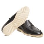 Loafer Oxford Clássico Masculino Couro Legítimo Preto Virtus