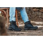 Bota Coturno Couro Legítimo Preto Masculina Adventure Trilha Moto Com C.a