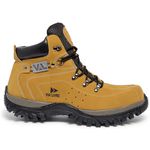Bota Coturno Couro Legítimo Amarela Masculina Adventure Trilha Montana