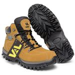 Bota Coturno Couro Legítimo Amarela Masculina Adventure Trilha Montana