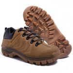 Tênis Couro Legítimo Castor SanDiego Masculino Confortável Adventure Trilha Com C.A