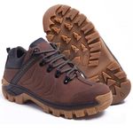 Tênis Couro Legítimo Terracota SanDiego Masculino Confortável Adventure Trilha Com C.A