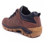 Tênis Couro Legítimo Terracota SanDiego Masculino Confortável Adventure Trilha Com C.A