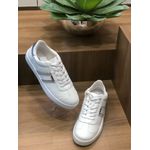 TENIS CASUAL BRANCO COM DETALHE STRASS