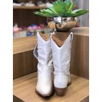 Bota Western Bottero Cano Médio Off-White