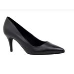 SAPATO SCARPIN COURO ATANADO PRETO