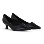 Sapato Feminino Scarpin Salto Baixo Couro