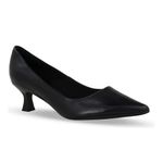 Sapato Feminino Scarpin Salto Baixo Couro